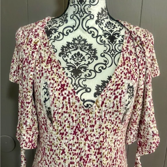 RIPE MATERNITY Trina Abstract Print Midi Maternity Dress - Picture 5 of 8